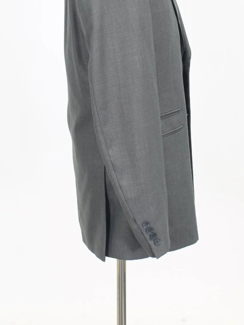 J. Ferrar 40L 33x34 Gray Full Suit 2-Button Solid R944